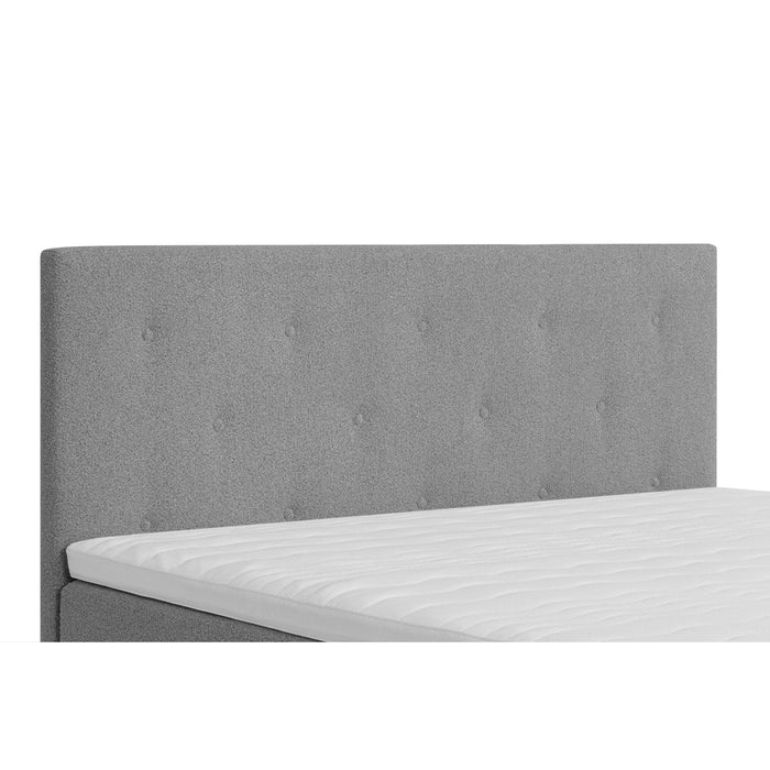by fonQ Stilo Boxspring met Opbergruimte en Hoofdbord - 180 x 200 cm - Grijs