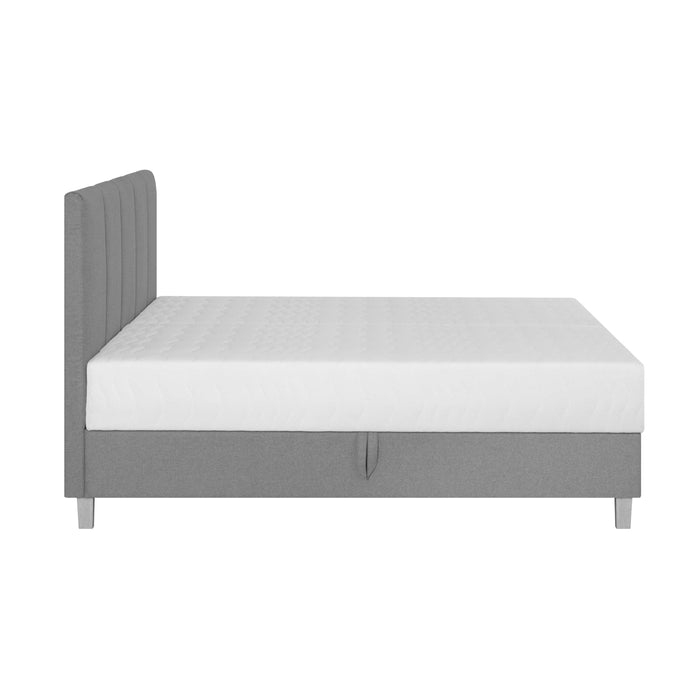 by fonQ Fjora Boxspring met Opbergruimte 140 x 200 cm - Grijs