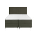 by fonQ Nubo Boxspring met Opbergruimte en Hoofdbord - 160 x 200 cm - Mosgroen
