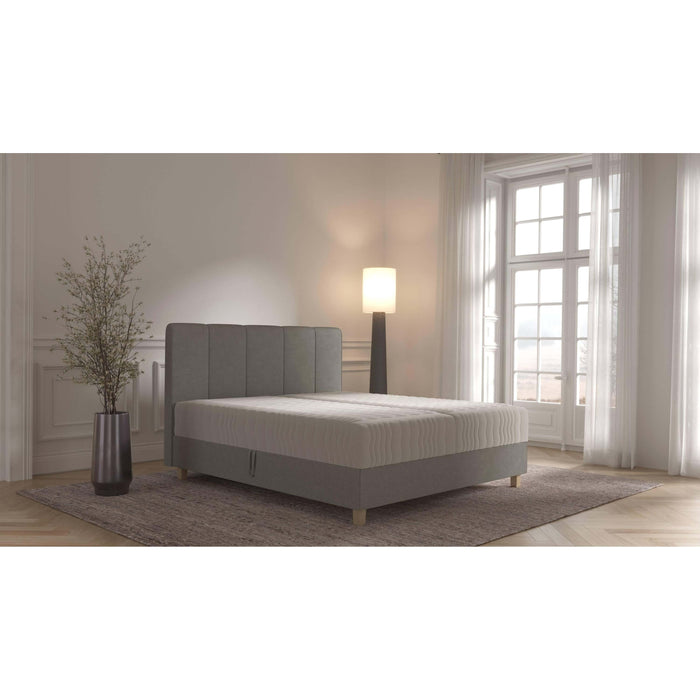 by fonQ Fjora Boxspring met Opbergruimte 140 x 200 cm - Grijs