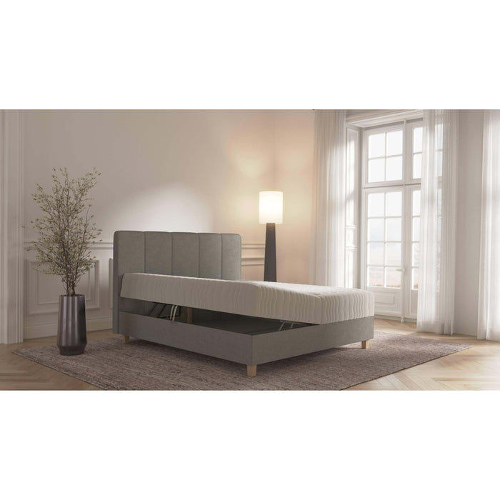 by fonQ Fjora Boxspring met Opbergruimte 140 x 200 cm - Grijs