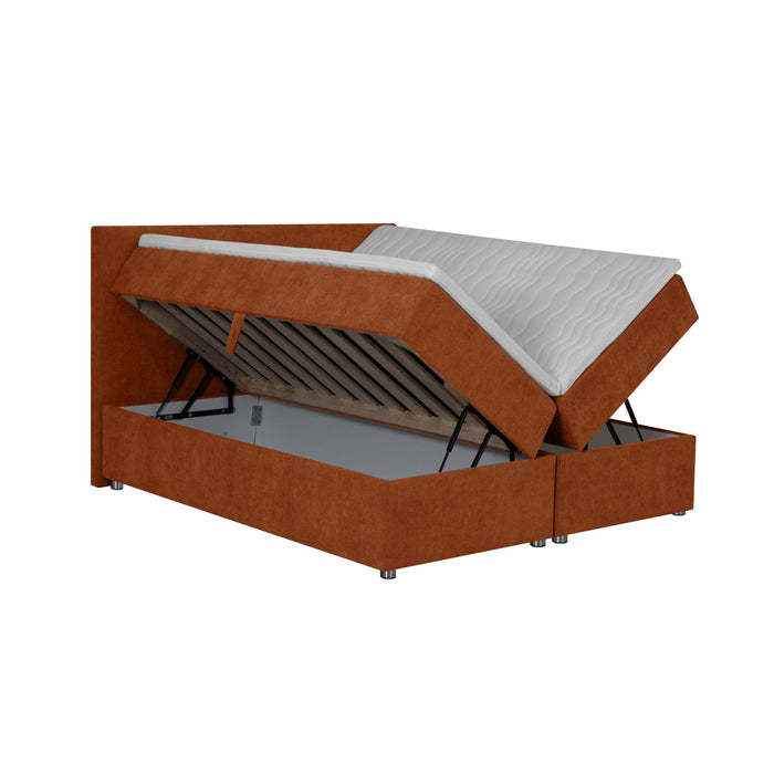 by fonQ Brene Boxspring met Opbergruimte - 160 x 200 cm - Terra