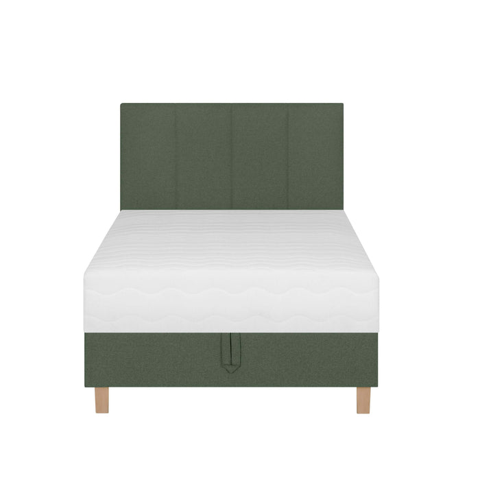 by fonQ Fjora Boxspring met Opbergruimte 120 x 200 cm - Groen