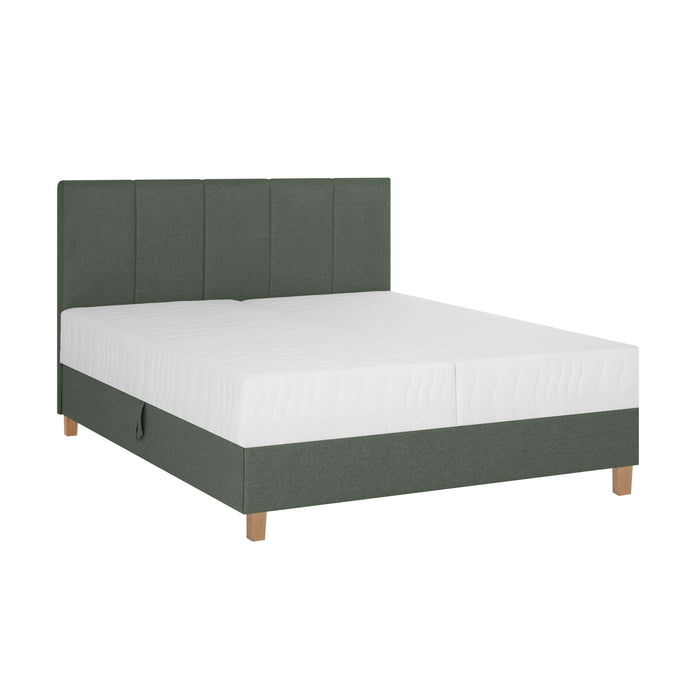 by fonQ Fjora Boxspring met Opbergruimte 180 x 200 cm - Groen