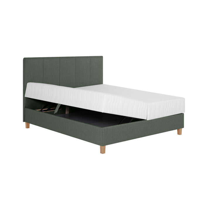by fonQ Fjora Boxspring met Opbergruimte 180 x 200 cm - Groen