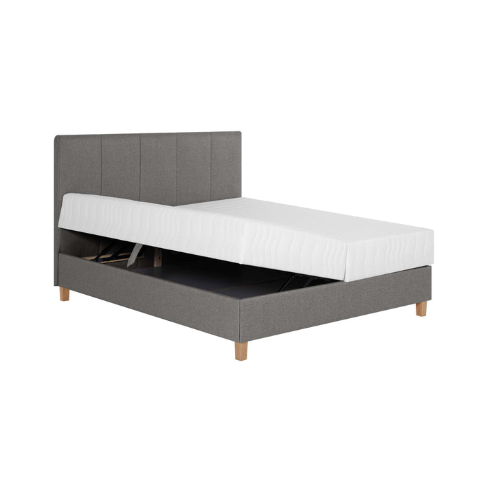 by fonQ Fjora Boxspring met Opbergruimte 180 x 200 cm - Steengrijs