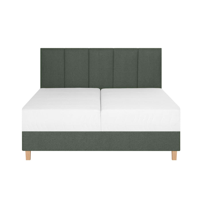 by fonQ Fjora Boxspring met Opbergruimte 140 x 200 cm - Groen