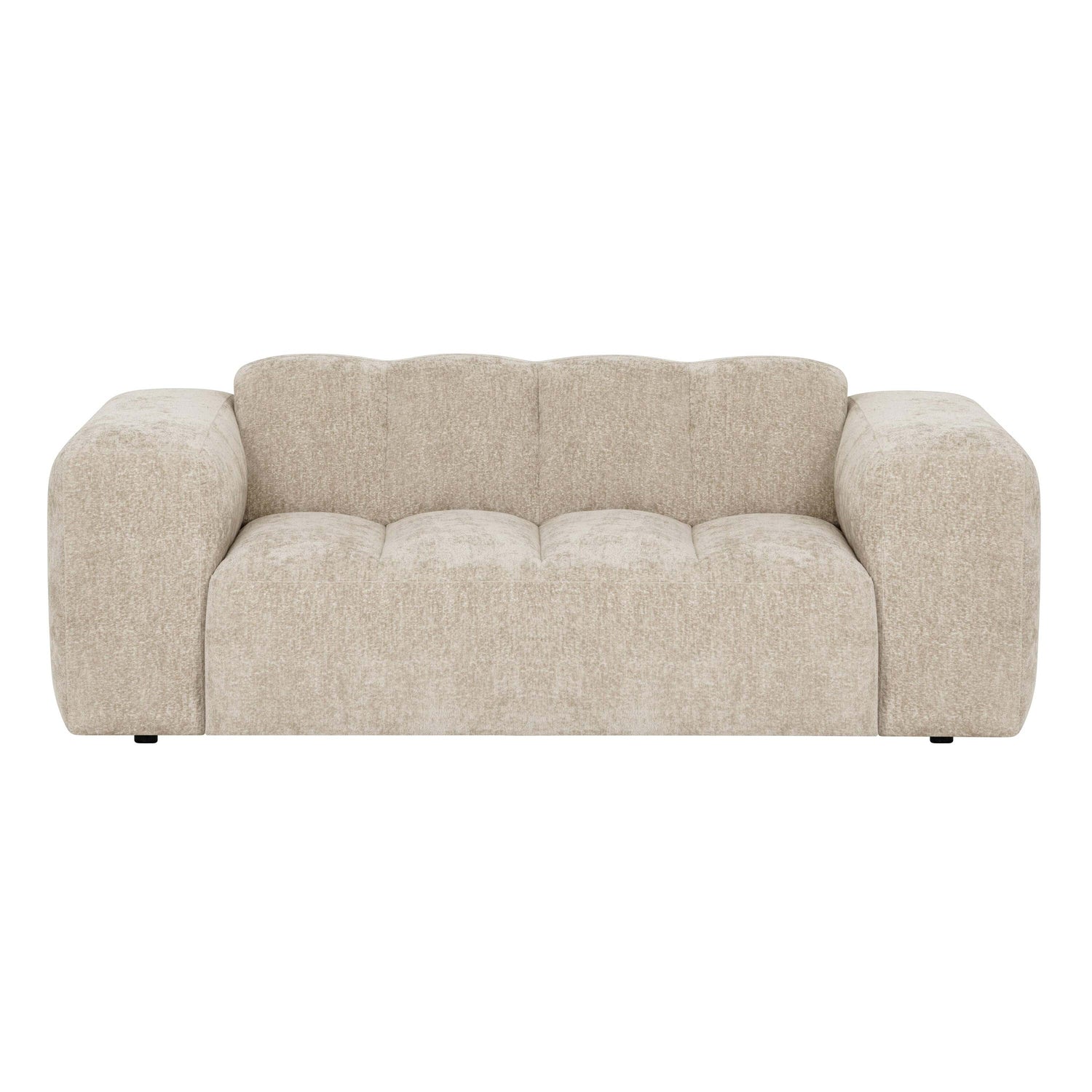 by fonQ Plume 2-zitsbank - Chenille - Beige