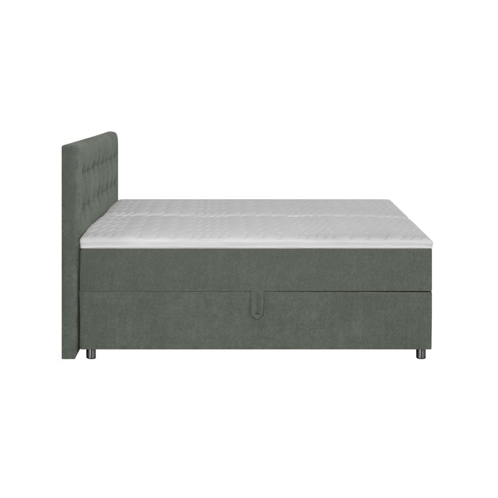 by fonQ Brene Boxspring met Opbergruimte - 180 x 200 cm - Mosgroen