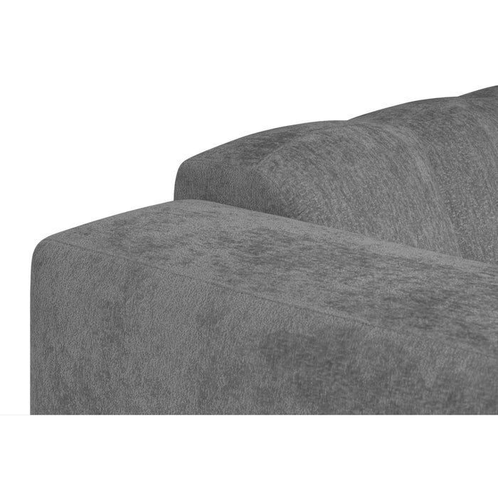 by fonQ Plume 2,5-zits Hoekbank Rechts - Chenille - Antraciet