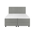 by fonQ Stilo Boxspring met Opbergruimte en Hoofdbord - 160 x 200 cm - Grijs