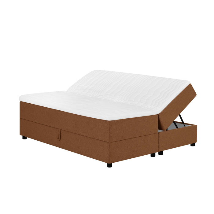 by fonQ Stilo Boxspring met Opbergruimte - 160 x 200 cm - Terra