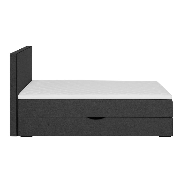 by fonQ Modo Boxspring met Opbergruimte - 160 x 200 cm - Graffietgrijs