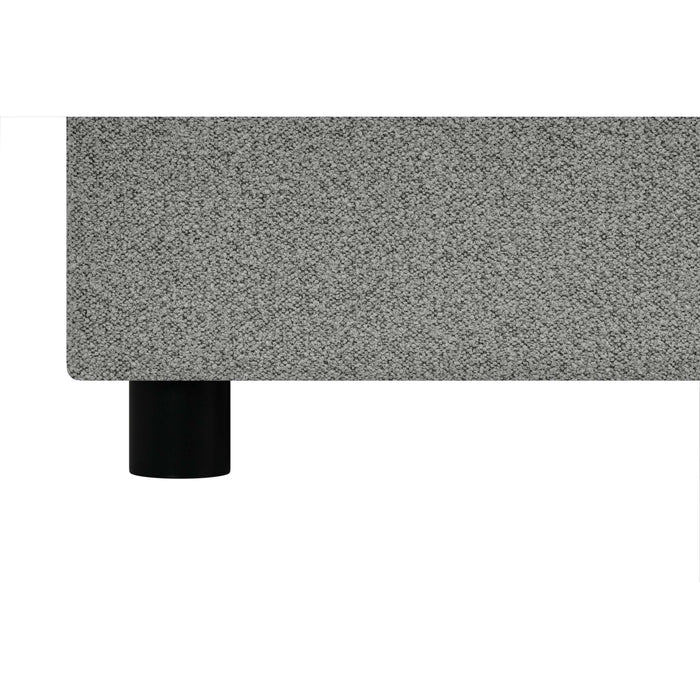 by fonQ Stilo Boxspring met Opbergruimte en Hoofdbord - 160 x 200 cm - Grijs