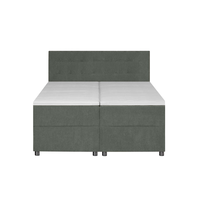 by fonQ Brene Boxspring met Opbergruimte - 160 x 200 cm - Mosgroen