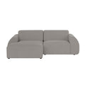 by fonQ Bink 2,5-zits Hoekbank met Chaise Longue Links - Bouclé - Grijs