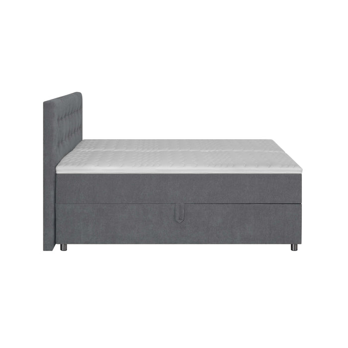 by fonQ Brene Boxspring met Opbergruimte - 180 x 200 cm - Grijs