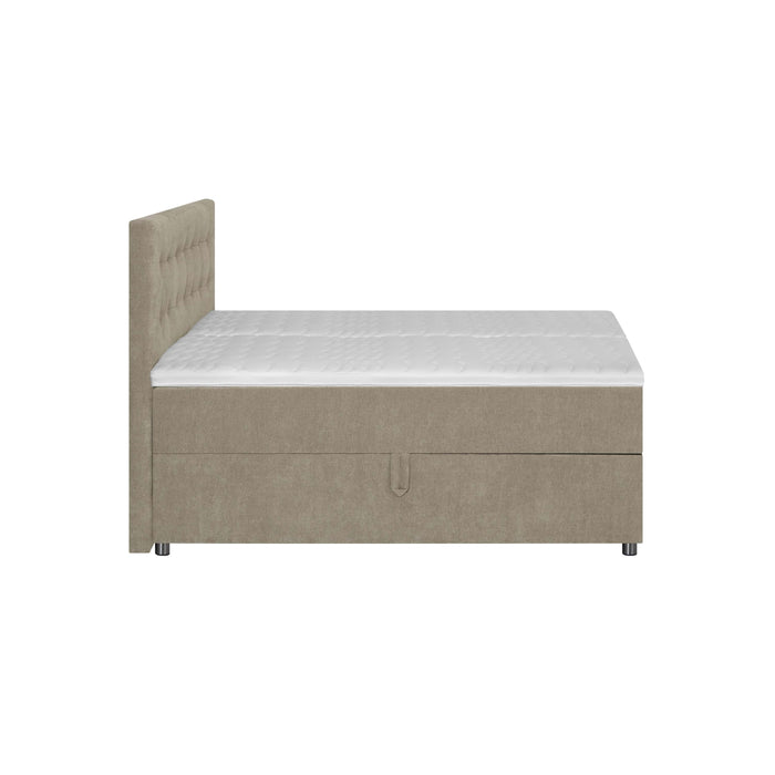 by fonQ Brene Boxspring met Opbergruimte - 160 x 200 cm - Beige