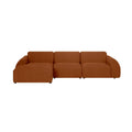 by fonQ Bink 3-zits Hoekbank met Chaise Longue Links - Bouclé - Terra