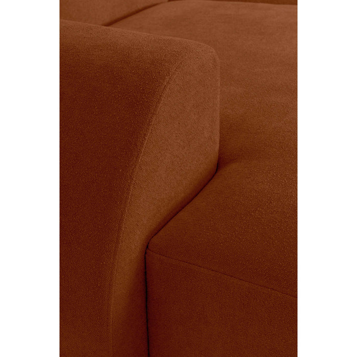 by fonQ Bink 3-zits Hoekbank met Chaise Longue Links - Bouclé - Terra