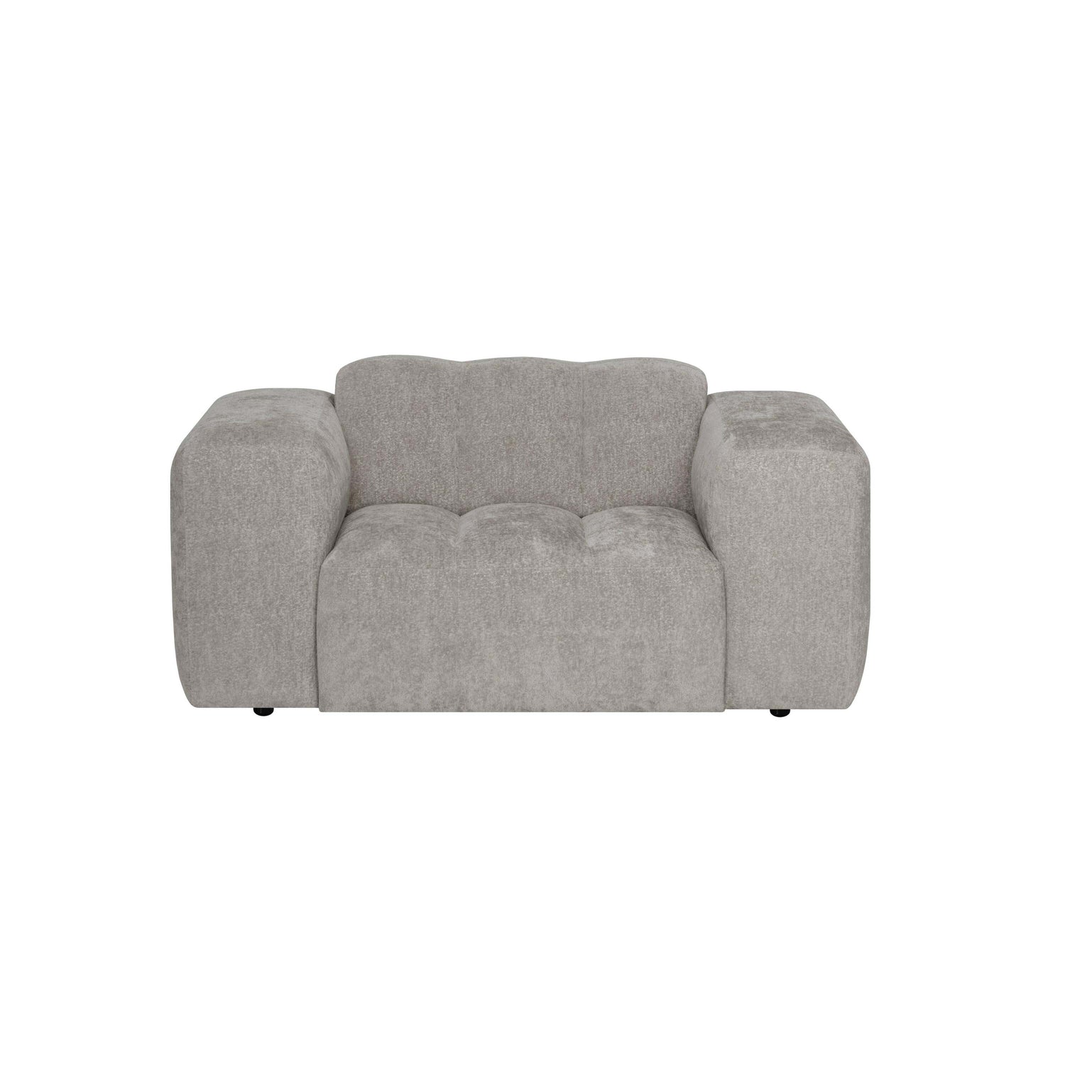 by fonQ Plume Fauteuil - Chenille - Grijs