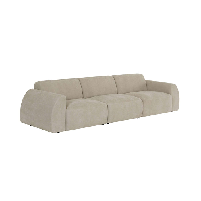 by fonQ Bink 3-zitsbank - Bouclé - Beige