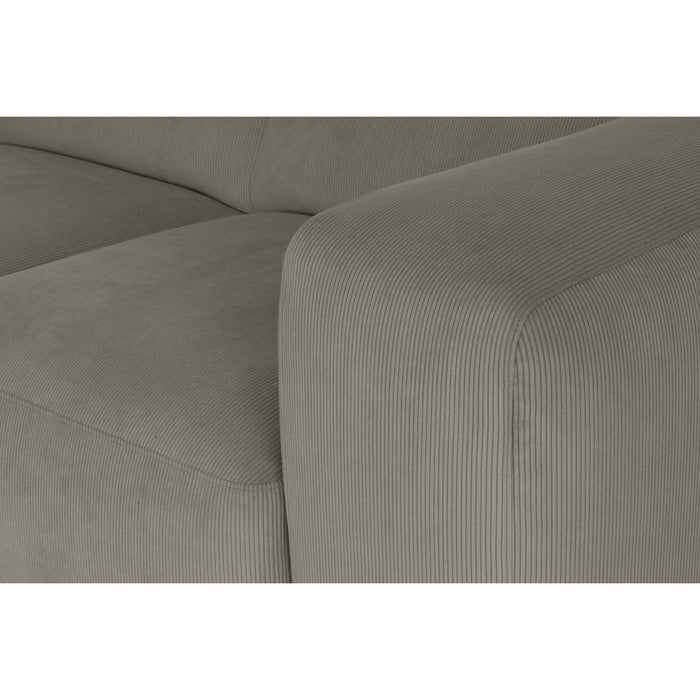 by fonQ Wonder 6-zits Hoekbank - Rib - Taupe