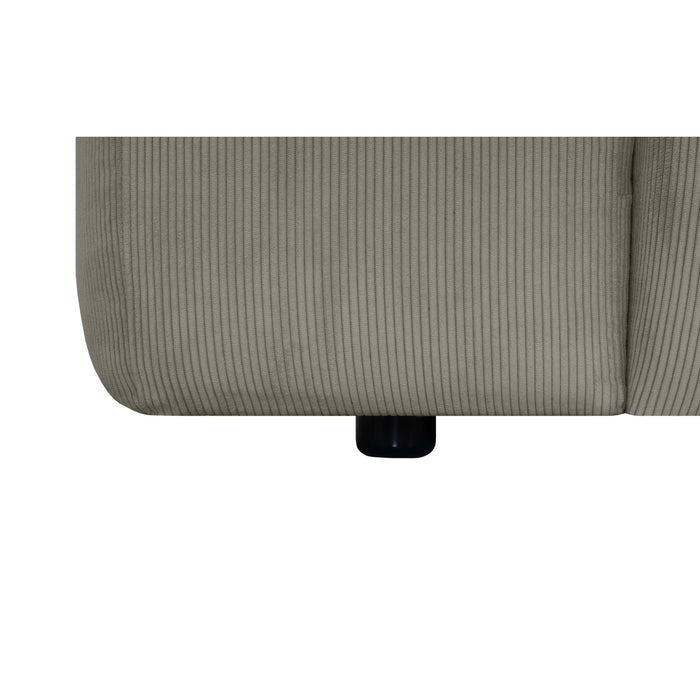 by fonQ Wonder 6-zits Hoekbank - Rib - Taupe