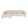by fonQ Loft Hoekbank met Chaise Longue Links - Chenille - Beige
