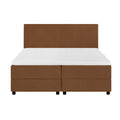 by fonQ Stilo Boxspring met Opbergruimte en Hoofdbord - 180 x 200 cm - Terra