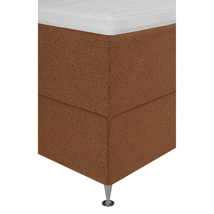 by fonQ Nubo Boxspring met Opbergruimte en Hoofdbord - 160 x 200 cm - Terra