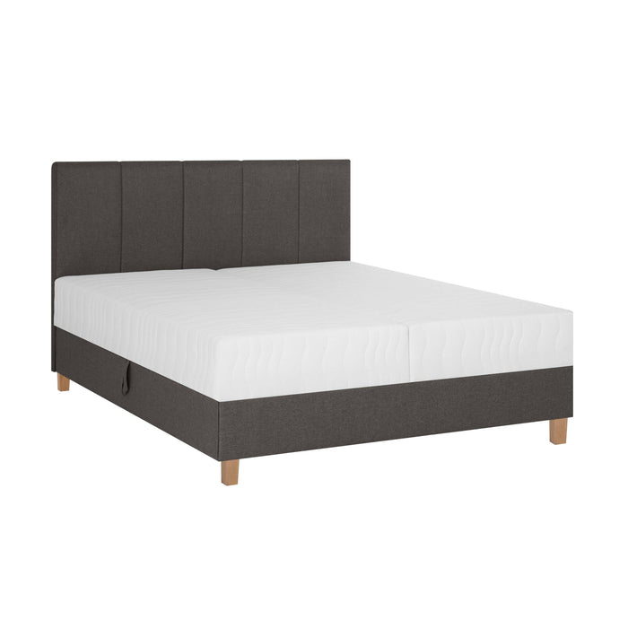 by fonQ Fjora Boxspring met Opbergruimte 160 x 200 cm - Antraciet