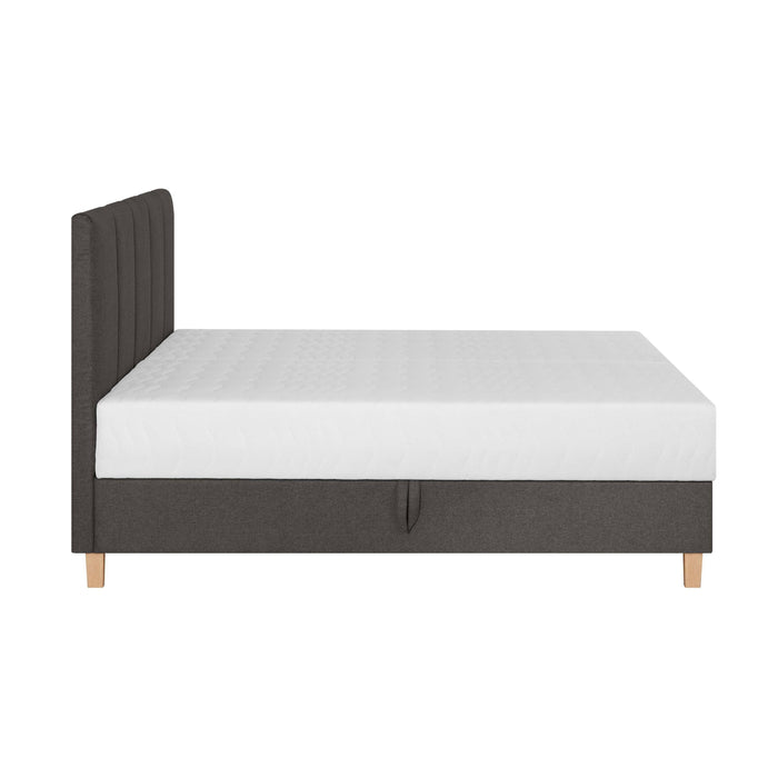 by fonQ Fjora Boxspring met Opbergruimte 160 x 200 cm - Antraciet