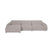 by fonQ Bink 3-zits Hoekbank met Chaise Longue Links - Bouclé - Ecru
