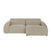 by fonQ Bink 2,5-zits Hoekbank met Chaise Longue Rechts - Bouclé - Beige