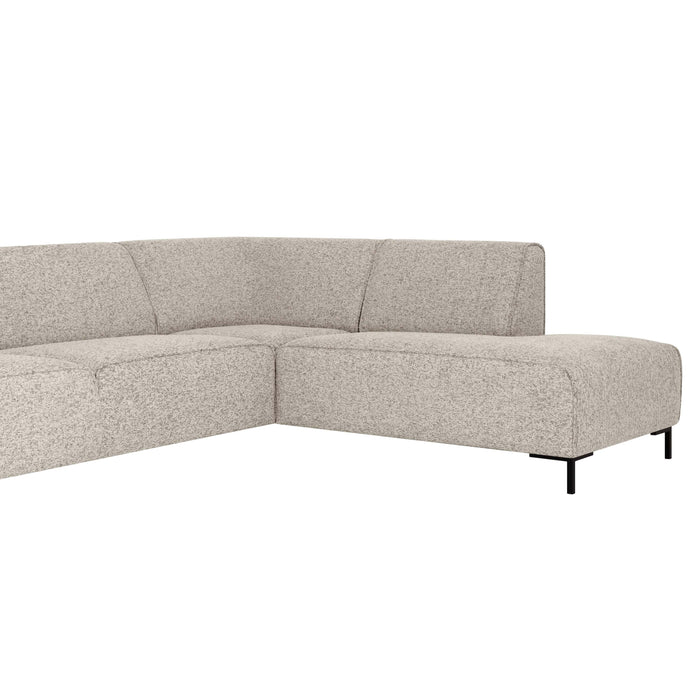 by fonQ Loft Hoekbank Rechts - Chenille Melange - Grijs
