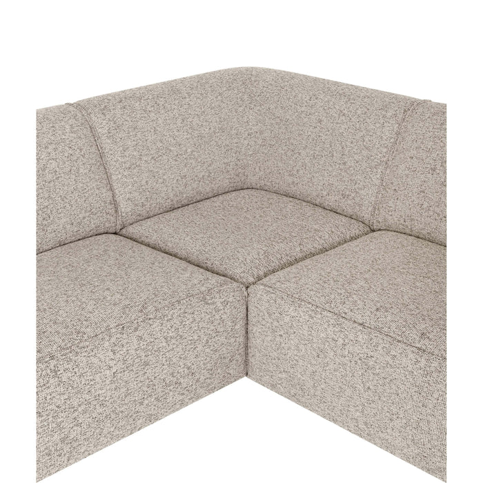 by fonQ Loft Hoekbank Rechts - Chenille Melange - Grijs