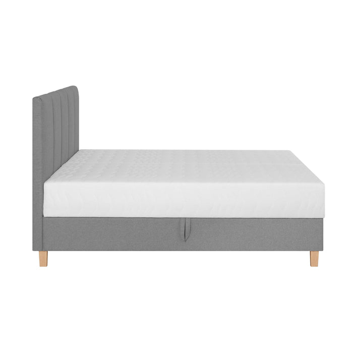 by fonQ Fjora Boxspring met Opbergruimte 160 x 200 cm - Grijs