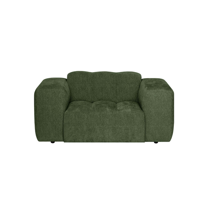 by fonQ Plume Fauteuil - Chenille - Groen