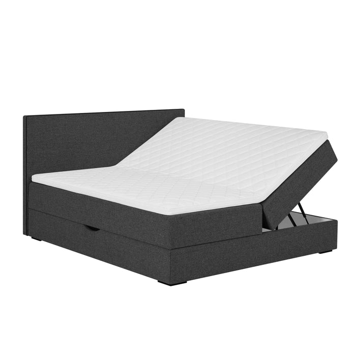 by fonQ Modo Boxspring met Opbergruimte - 180 x 200 cm - Graffietgrijs