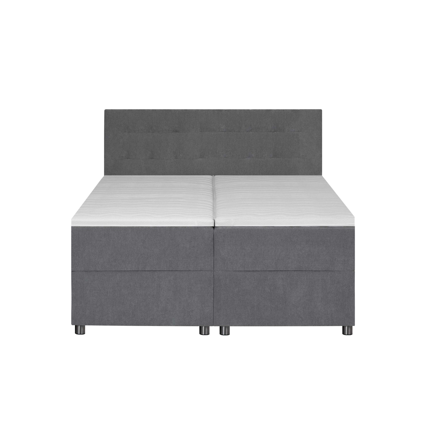 by fonQ Brene Boxspring met Opbergruimte - 160 x 200 cm - Grijs