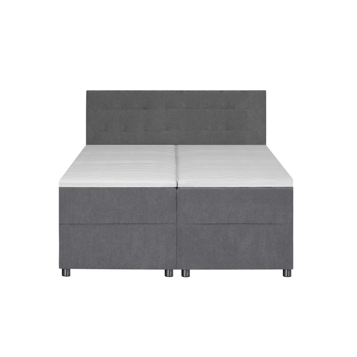 by fonQ Brene Boxspring met Opbergruimte - 160 x 200 cm - Grijs
