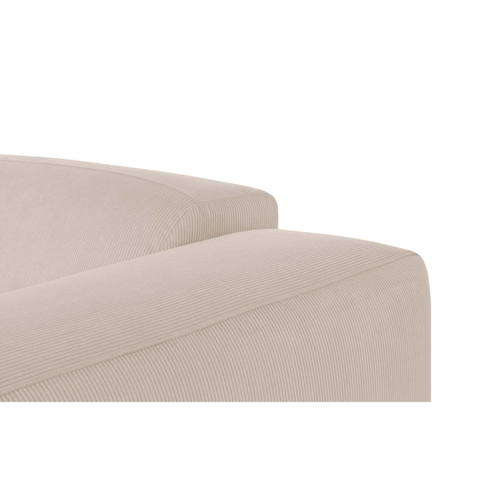 by fonQ Wonder 6-zits Hoekbank - Rib - Beige