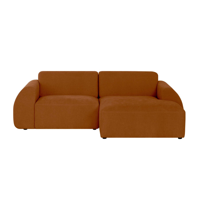 by fonQ Bink 2,5-zits Hoekbank met Chaise Longue Rechts - Bouclé - Terra