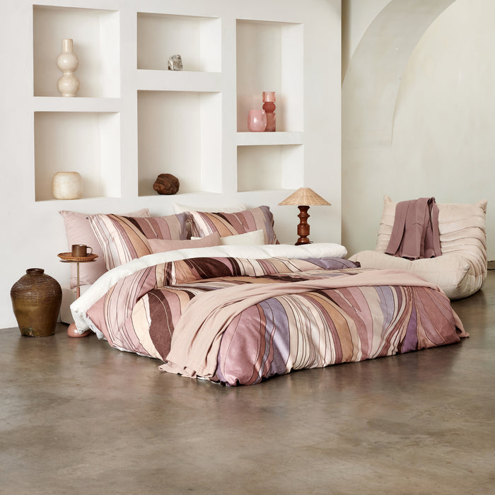 Vandyck Swirls Dekbedovertrek 200x200/220 cm - Moonscape