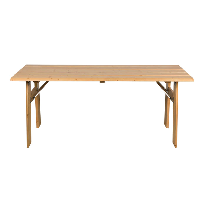 Zuiver Avenue Picknicktafel 180 x 79 cm Hout Naturel