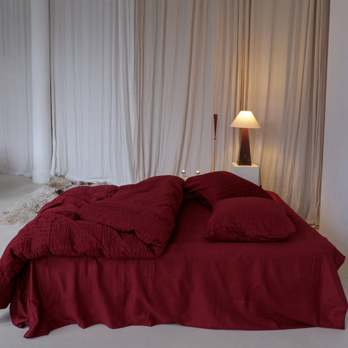 Crisp Sheets Smooth Waffle Dekbedovertrek 240 x 220 cm -  Pomme Granate