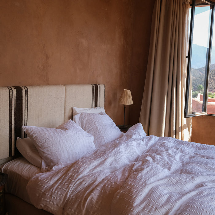 Crisp Sheets Smooth Waffle Dekbedovertrek 200 x 220 cm - White