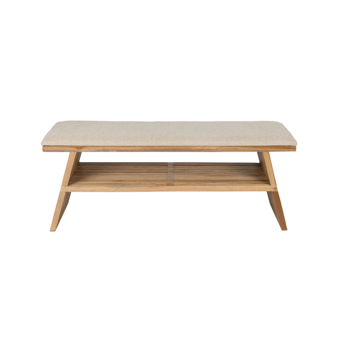 Housecraft Living Djia Bankje Teak Hout - Bruin