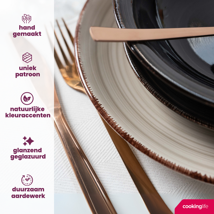 Studio Tavola Kommen Vintage Loft ø 14 cm - 6 stuks